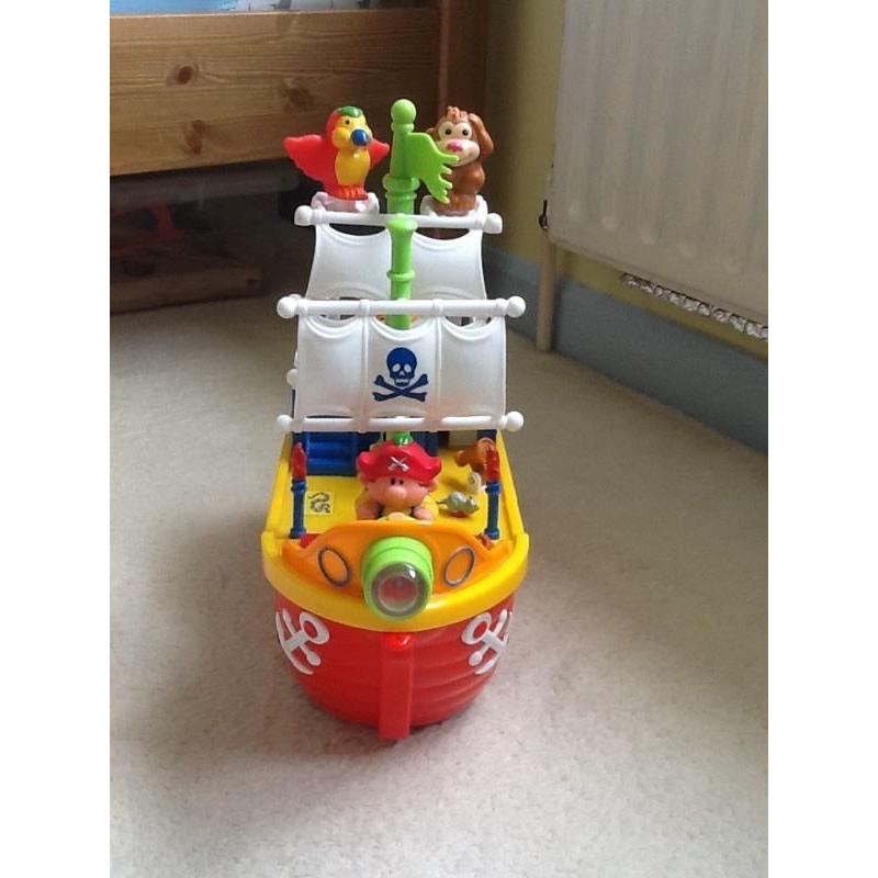 Musical pirate ship toy