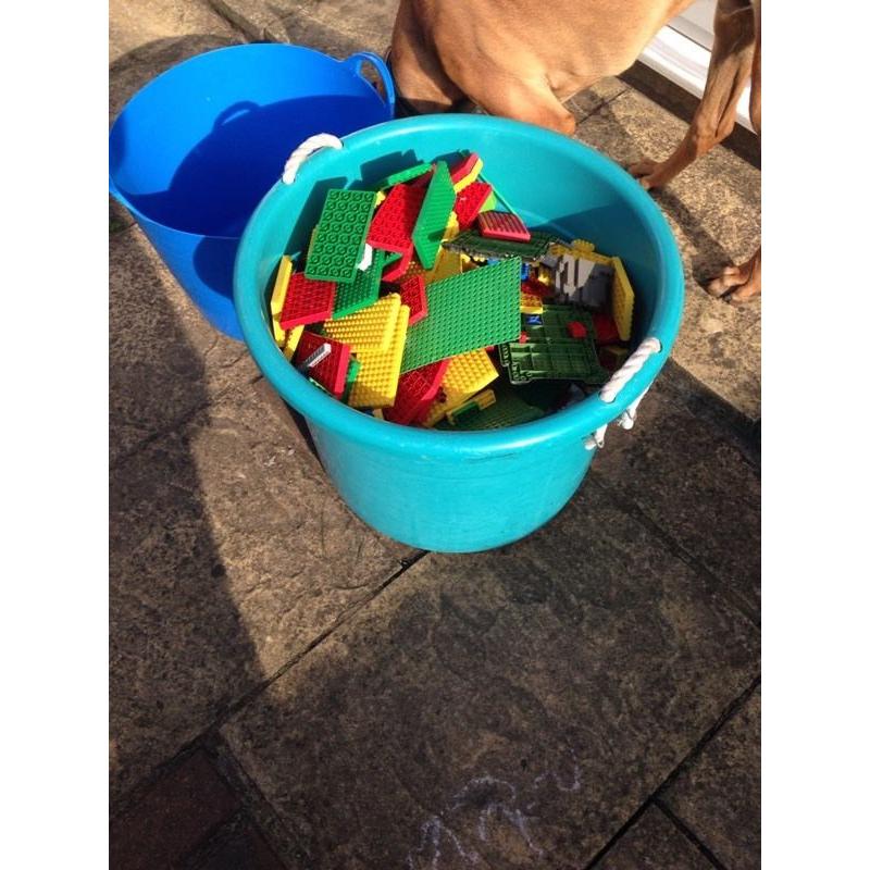Giant tub of LEGO
