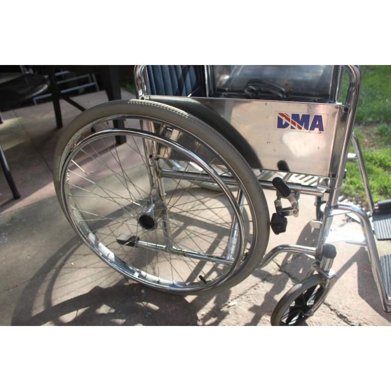 DMA Wheelchair Self Propelling or Push Along With Memory Foam Cushion - Very Good Condition