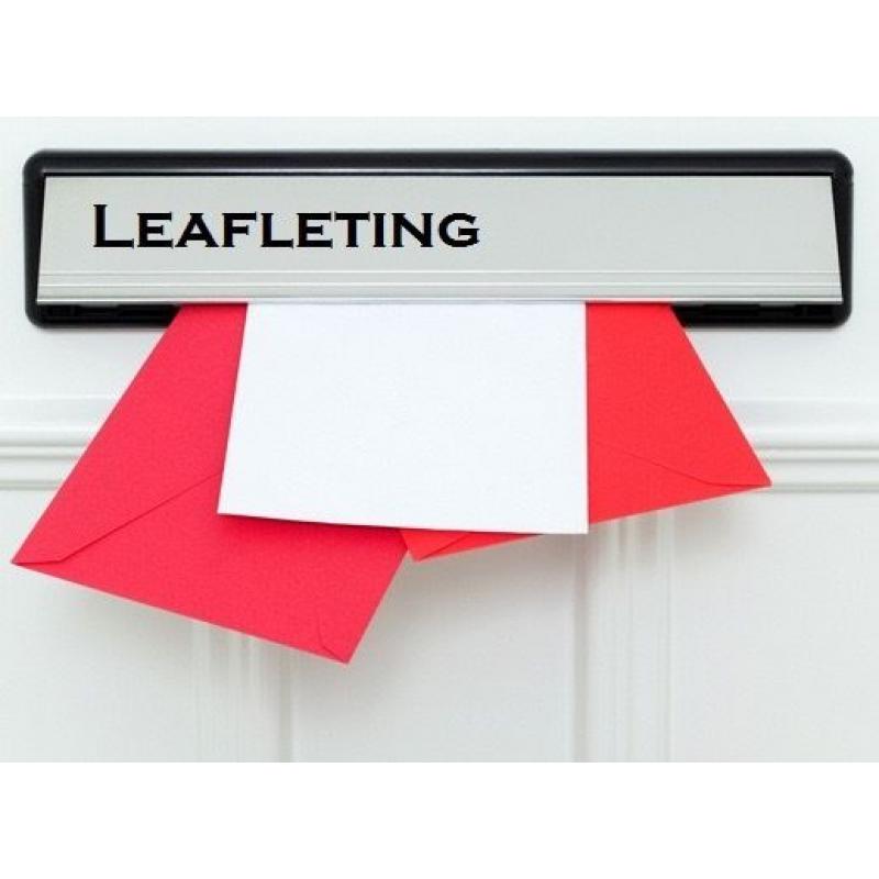 *** LEAFLETERS WANTED*** SHEFFIELD & CHESTERFIELD
