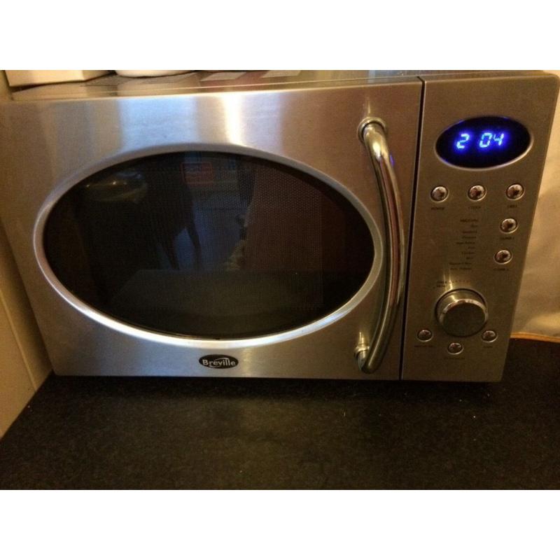 Breville silver microwave