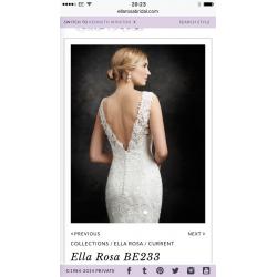 Ella Rosa Wedding Dress Size 12 (Current Season)