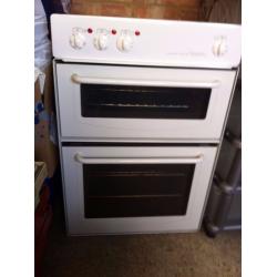 Hygena concorde built in white turbo electric double oven and grill