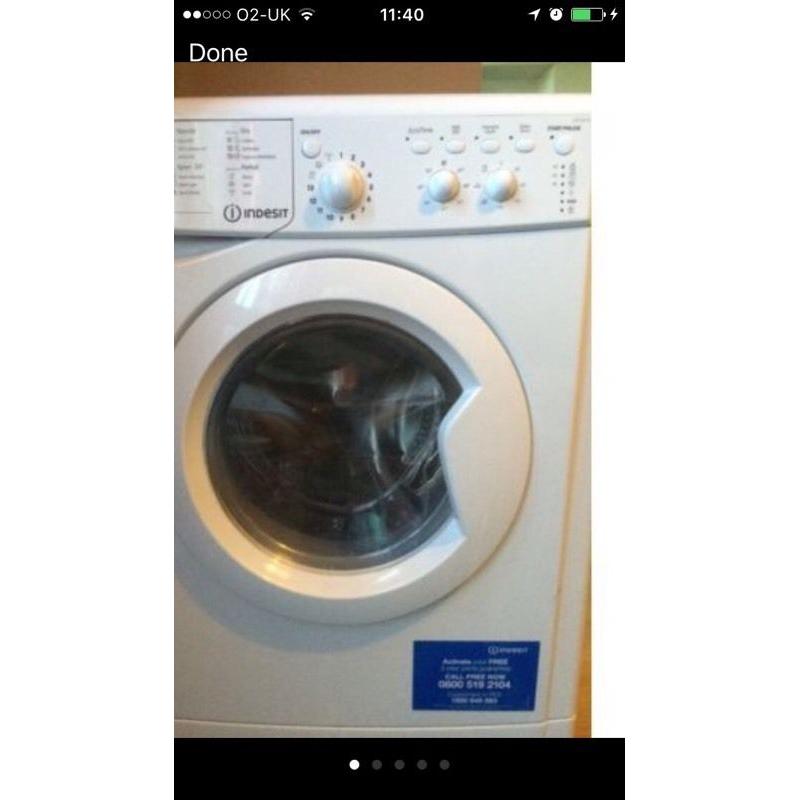 Indesit washer dryer nearly new