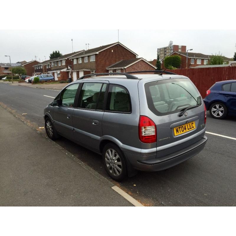 Vauxhall Zafira, 2004, Silver, 2.0dti Diesel, 7 SEATER, 97k Low Miles, Service History, Tax and Mot