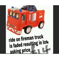 Fireman sam ride in pedal truck