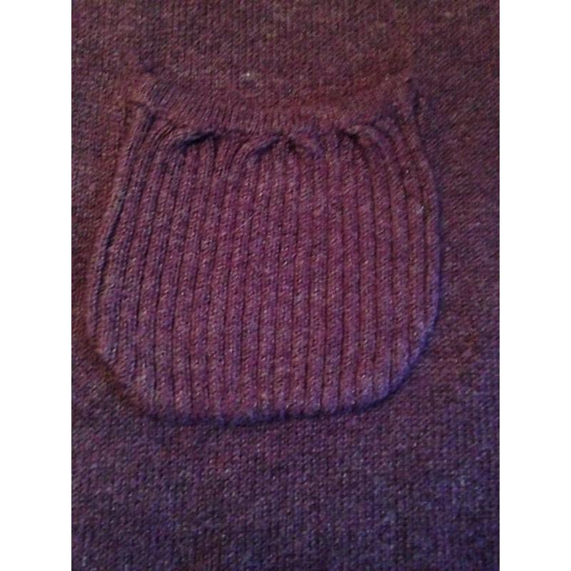Plum knitted dress