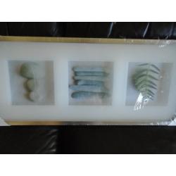 IKEA SILVER FROSTED GLASS FRAME ERIKSLUND 72x32CM
