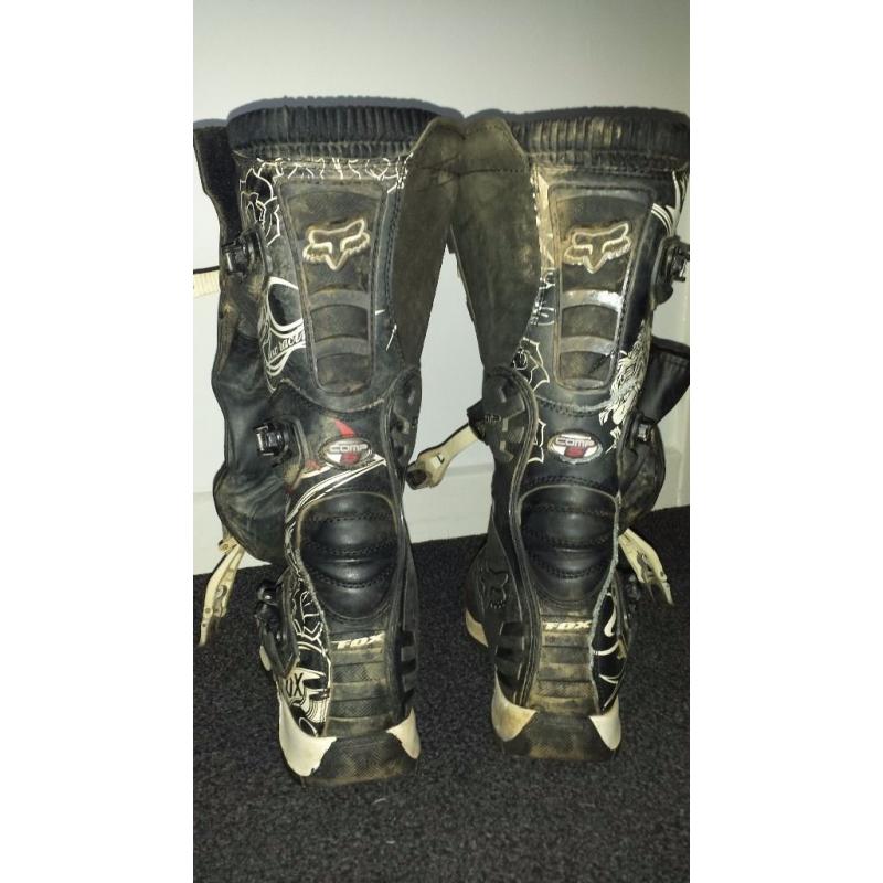 Fox comp 5 motocross boots size 9