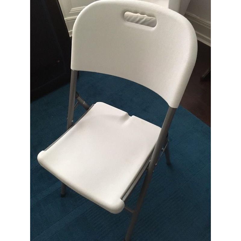 Folding moulded plastic folding table & 4 chairs