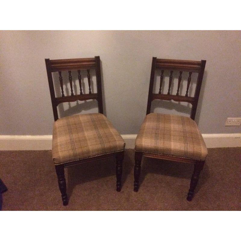 Pair of antique chairs.