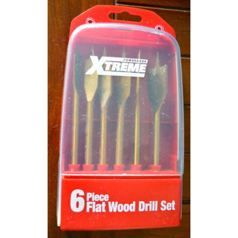 Xtreme 6 Piece Flat Wood Drill Set