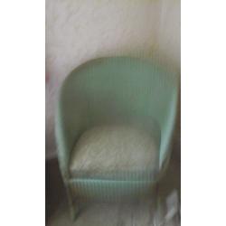 Wicker ottoman box and matching chair