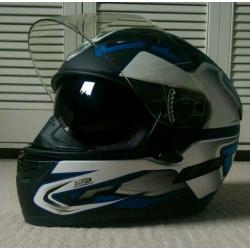 Brand new motorcycle helmet, full face inner sun visor motorbike crash helmet