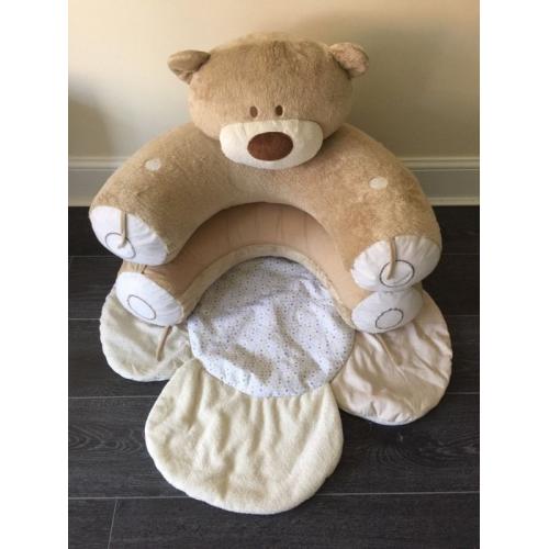 Mothercare baby sit me up cosy bear chair seat ring