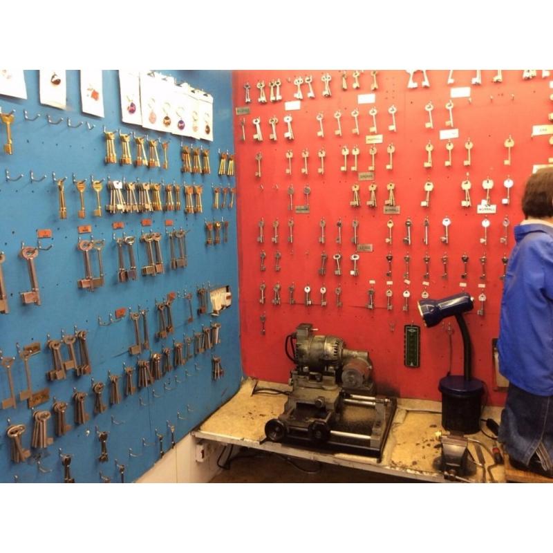 Mortise Key Cutting Machine and selection of Keys.