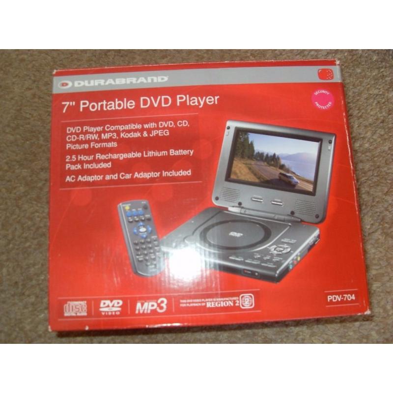 Portable dvd player