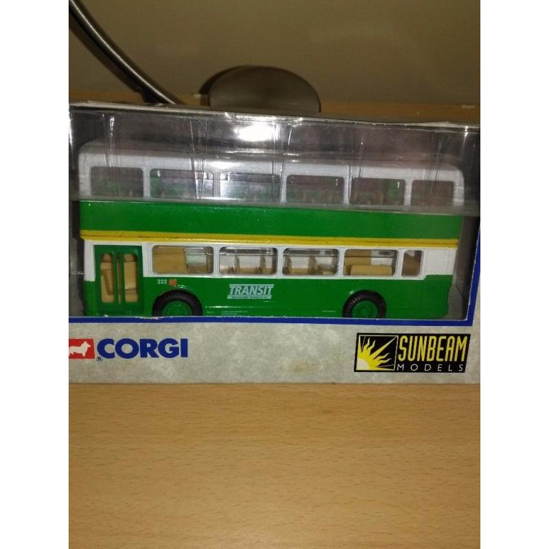 Four Corgi Sunbeam Buses Mint And Boxed