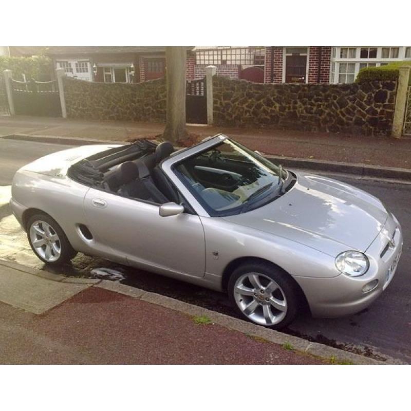 MGF soft top in silver , 1796cc