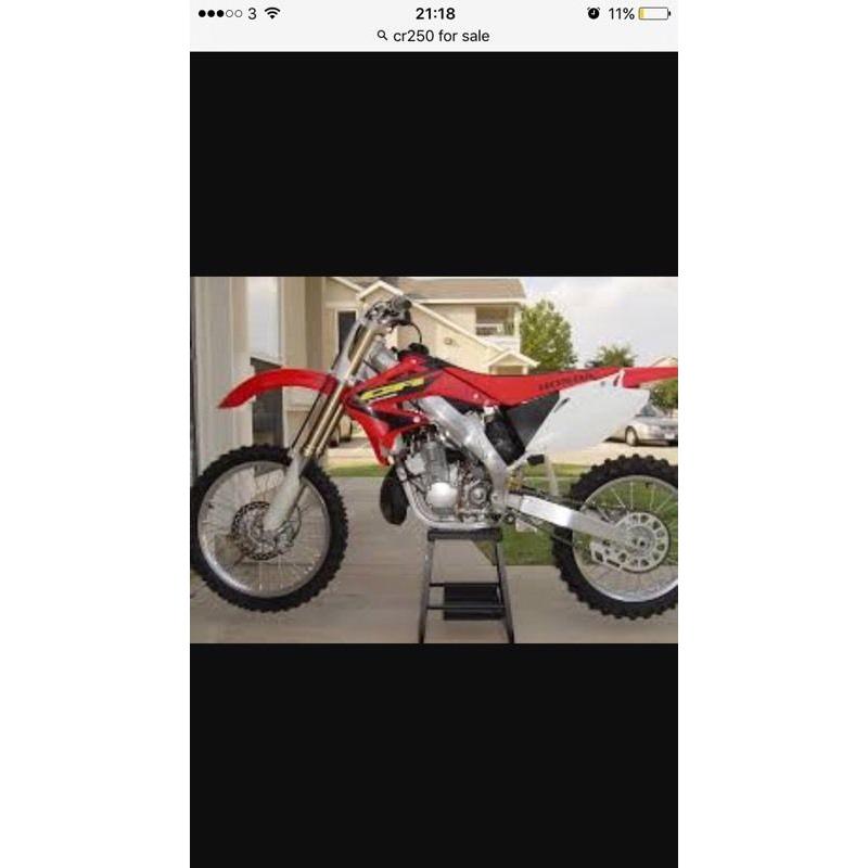 Looking for a Cr 250 or rm