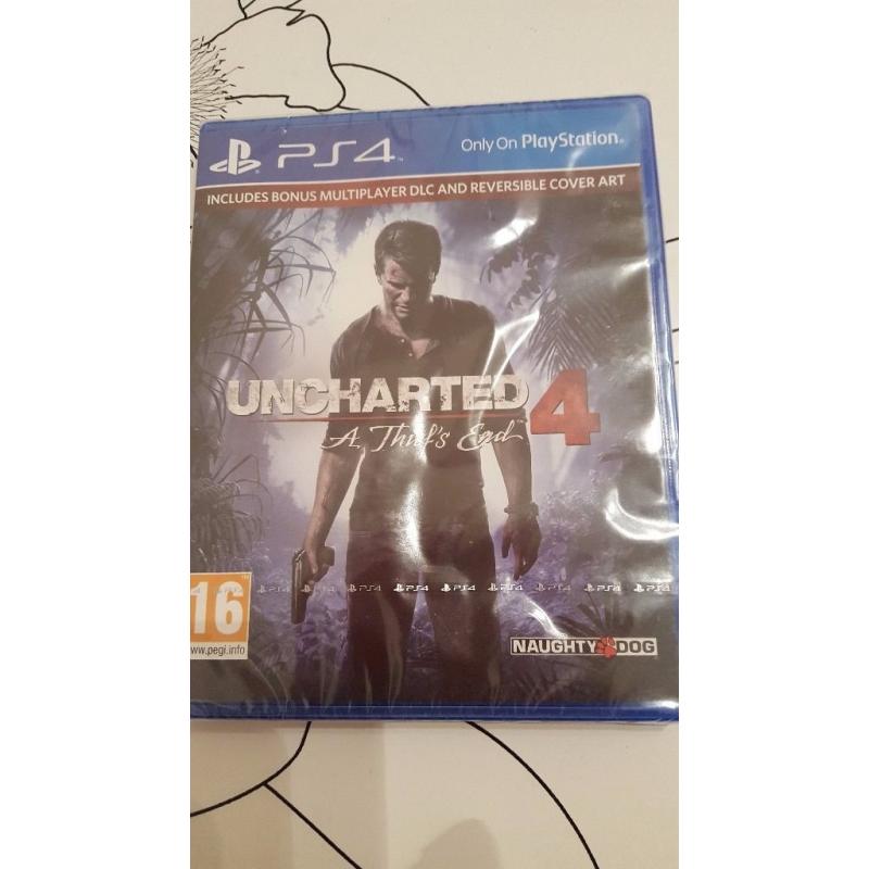 PS4 UNCHARTED 4 - A Thief's End, brandnew, unopened game
