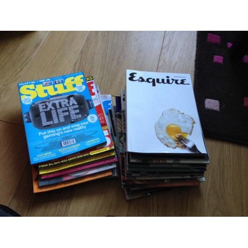 Old STUFF and ESQUIRE Men magazines