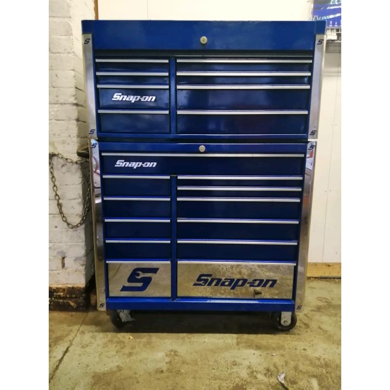 Snap on tool box loaded with tools