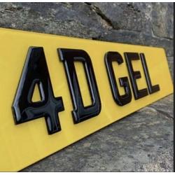 3D AND 4D NUMBER PLATES