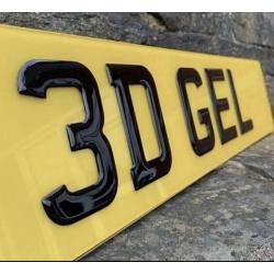 3D AND 4D NUMBER PLATES