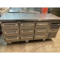 commercial bench counter drawer fridge for shop cafe restaurant takeaway isjdje