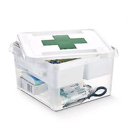 SmartStore Deco Plastic First Aid Box with Insert