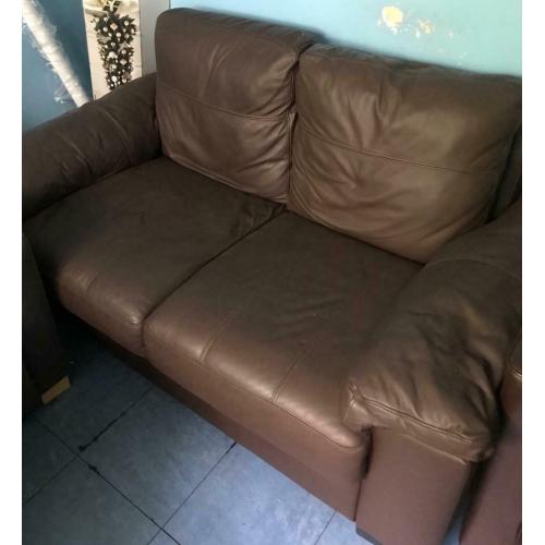 Free brown leather couch collection only