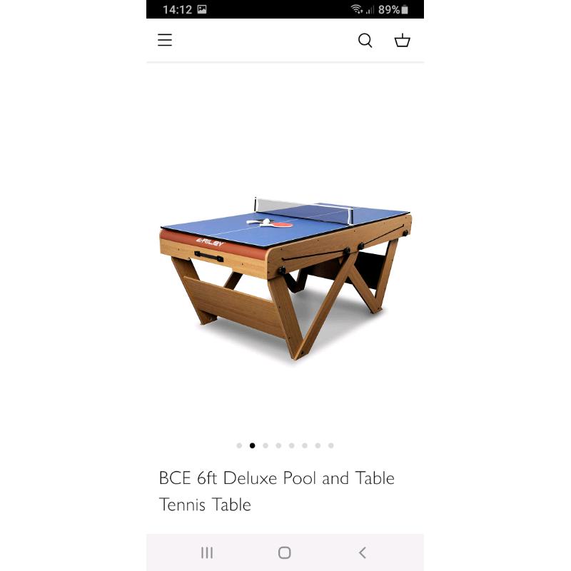 Pool Table and Table Tennis Table