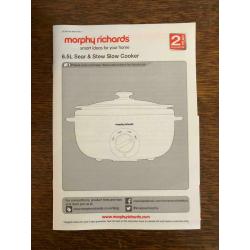 Morphy Richards 6.5L Slow Cooker