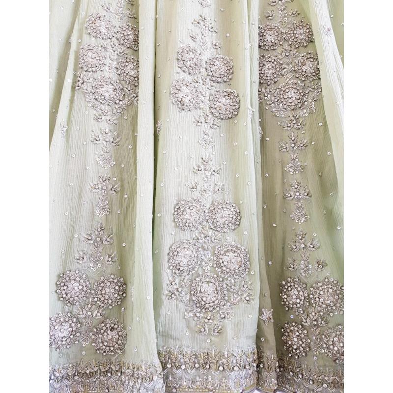 NEW 4 Piece Indian Pakistani Wedding Bridal Lengha Dress