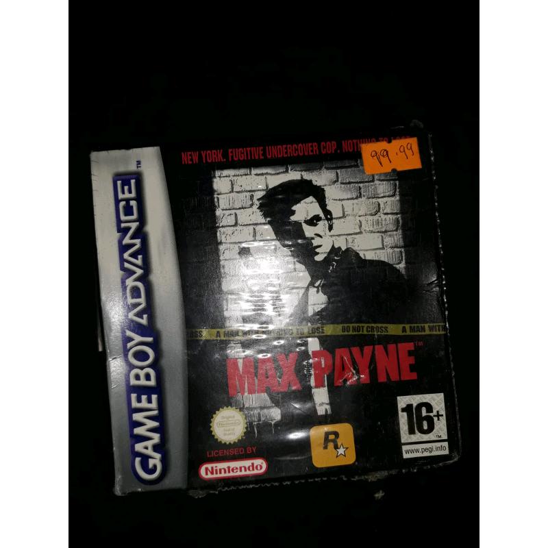 Max Payne gameboy advanced sealed