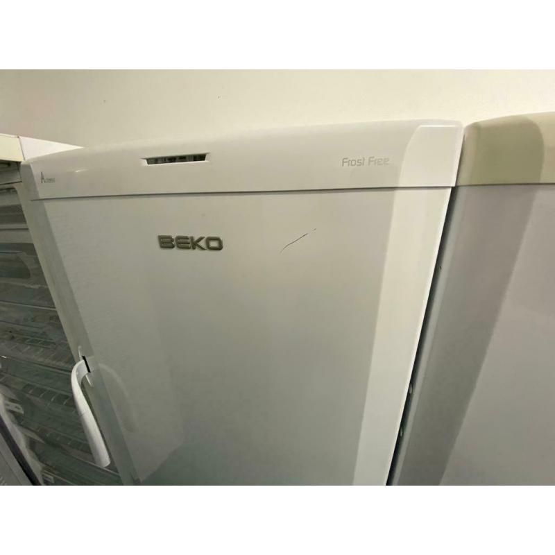 White beko freezer H 165cm W 55cm frost free good condition with guarantee bargain