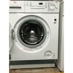 White AEG integrated washer dryer good condition with guarantee