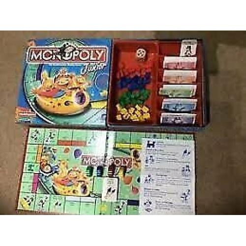 Waddingtons Monopoly Junior Rollercoaster Edition - Excellent Condition