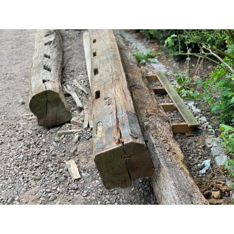 Solid oak beams for character ceiling or mantelpieces