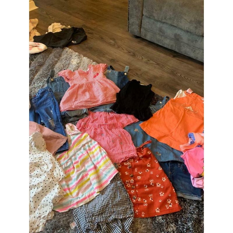 Girls summer clothes age from 12-18 months to 1-2 years old