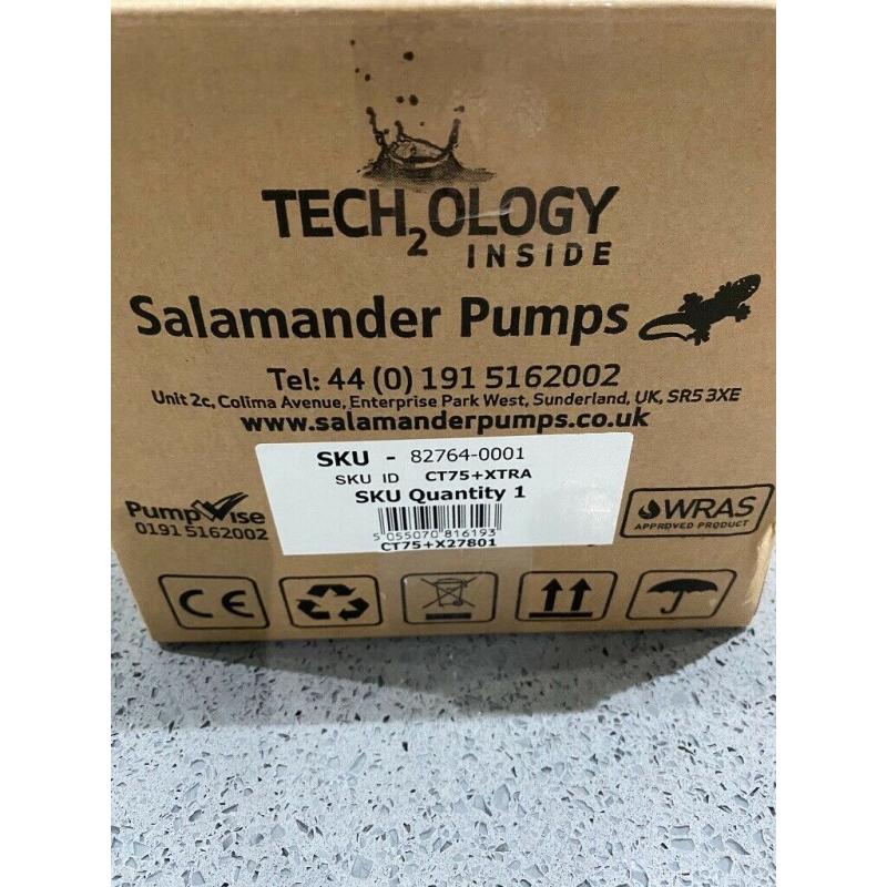 Salamander shower pump