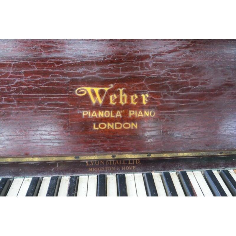 Weber Pianola Upright Piano London (Lyon & Hall Ltd Brighton & Hove)