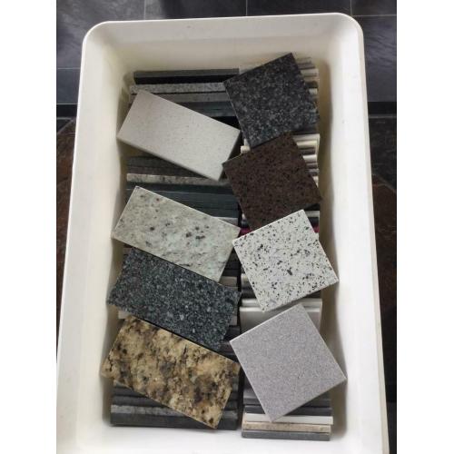 Granite and composite worktop samples