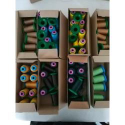 Quality Embroidery threads cones PER BOX