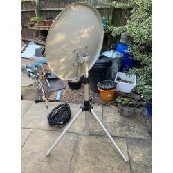 Portable 60cm satellite dish