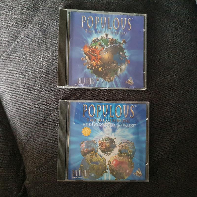 POPULOUS The Beginning+Undiscovered Worlds Pc Cd Rom Windows 95/98