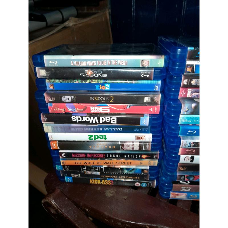 80 blue ray dvds job lot