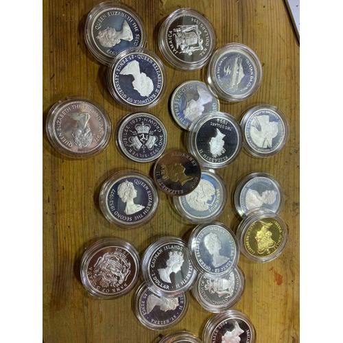 Various silver coins