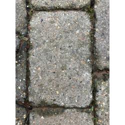 Block paving - 24sqmt, charcoal, two sizes (14x14x6cm and 14x20x6cm), pre-owned, great condition